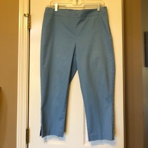 Talbots blue cropped heritage pants size 12 petite